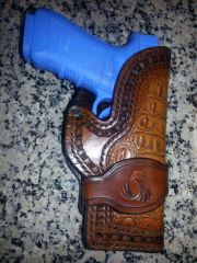 Croc-inlay holster