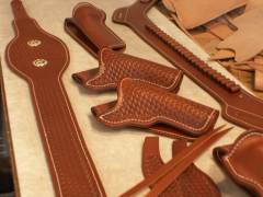 Holsters and Mounted Shooting Gun Rig in Finishing
