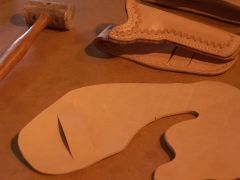 Crossdraw Mexican Loop Holster Cut Out