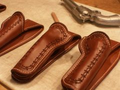Holsters in the finishing stages