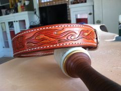 Dog Collar Max with flames Cowboy 3200