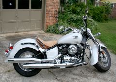 Right side of bike with new seat