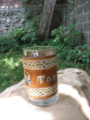 Leather wrapped mug