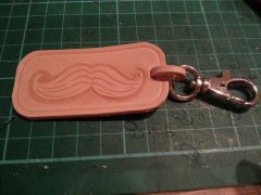 moustache keyring