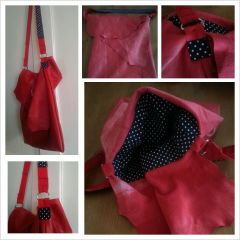 lambskin shopper