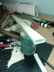 Wood core construction - cut