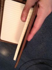 Edge 'finished' with heel and sole edge dressing