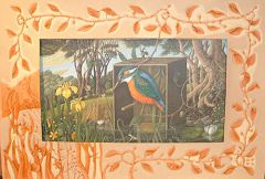 KINGFISHER...Carved leather