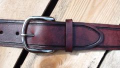 Leather Belt - Mahogany Size 36