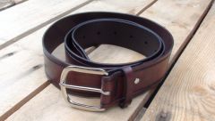 Leather Belt - Mahogany Size 36