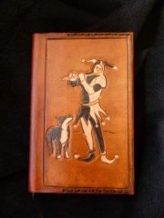 Personalised Leather Diary - Jester - Front View
