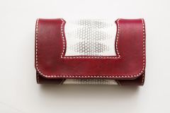 Snake-skin inlay wallet