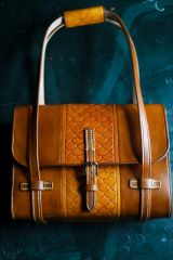 second tooled weekender bag