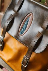feather backpack
