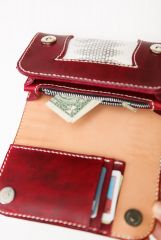 Snake-skin inlay wallet