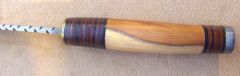 Close up of yew handle