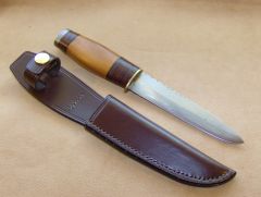 Hand made knife and sheath