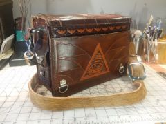 Bag rear corner strap