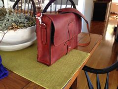 Leather handbag