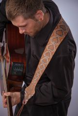 Rattlesnake Leather Guitar Strap