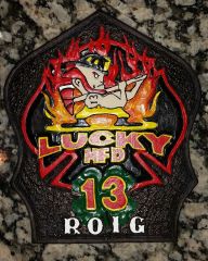 Firefighting Irish Helmet shield
