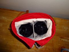 Growler bag Interior.