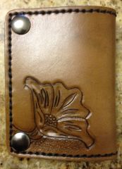 wallet cross & flower