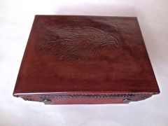 Leather presentation case for a Ruger® .357 magnum LCR