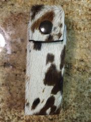 Steer hide knife sheath