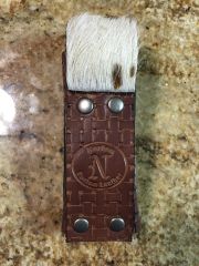 Steer hide knife sheath
