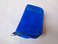 electric blue belt case / clutch / wristlet