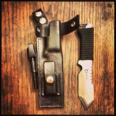 Camp knife sheath