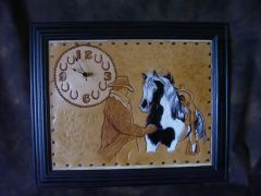 Cowboy & Paint Horse