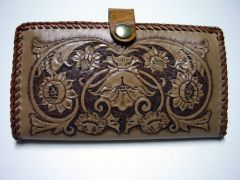 Countess Clutch Purse, Poppy & Sunflowers Front