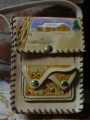 Passport  Purse, Cabin Scene