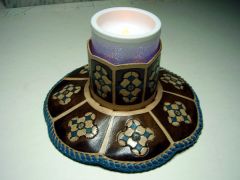 Geometric Floral with LED blue