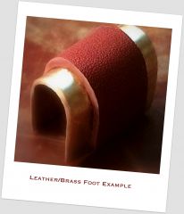 Leather/Brass Foot Example