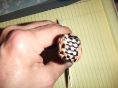 Braided Handle Head knife end.
