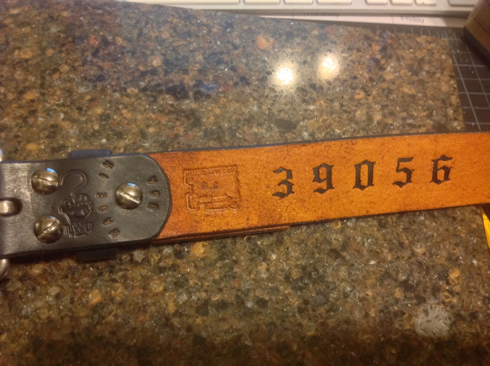 Leather belt