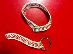 Baseball bracelet with matching key chain