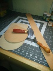 Charity auction belt pouch - parts cut