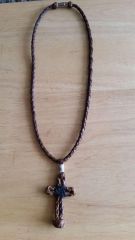 Cross w/ Braided Necklace