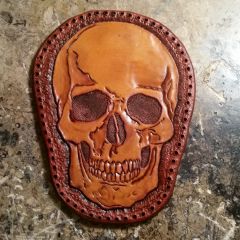 3.75" x 3" skull patch