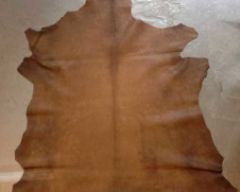 REVERSIBLE BROWN GENUINE LAMBSKIN LEATHER HIDES WITH A RUSTIC FINISH IN FULL LEATHER SKINS
