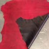 REVERSIBLE RED AND BLACK GENUINE LAMBSKIN FULL LEATHER HIDES