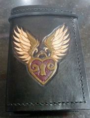 Refillable Mini Leather Notepad Cover
