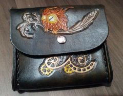 Owl Steampunk Belt Pouch