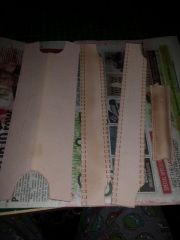 Moleskine notebook page/pen keeper