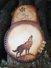 Coin purse "Howling Wolf"