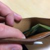 Caramel Goatskin Big A$$ wallet - inside the billfold